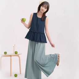 Denim Dreams Ruffled Vest