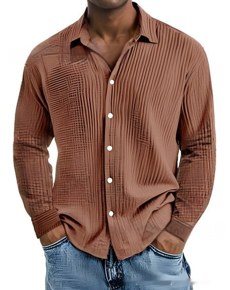 Men's Short-sleeve Lapel Shirt