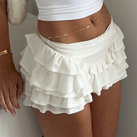High Waist Ruffled Skirt