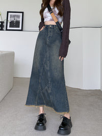 Lotus Leaf Hip Fishtail Skirt Women's