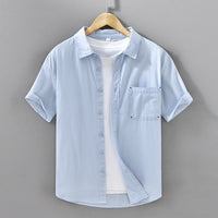 Short-sleeved Cotton Shirt