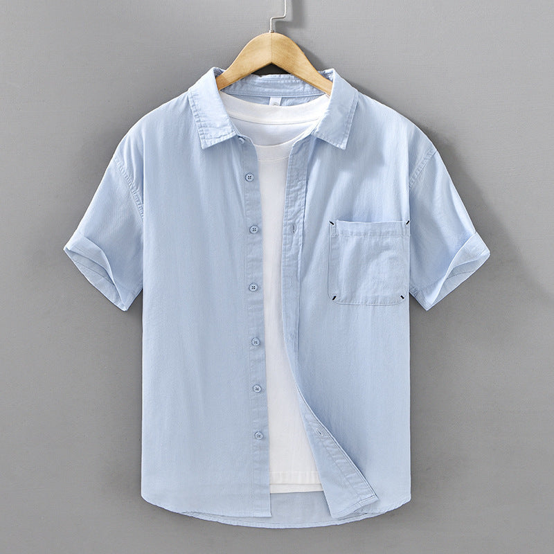 Short-sleeved Cotton Shirt