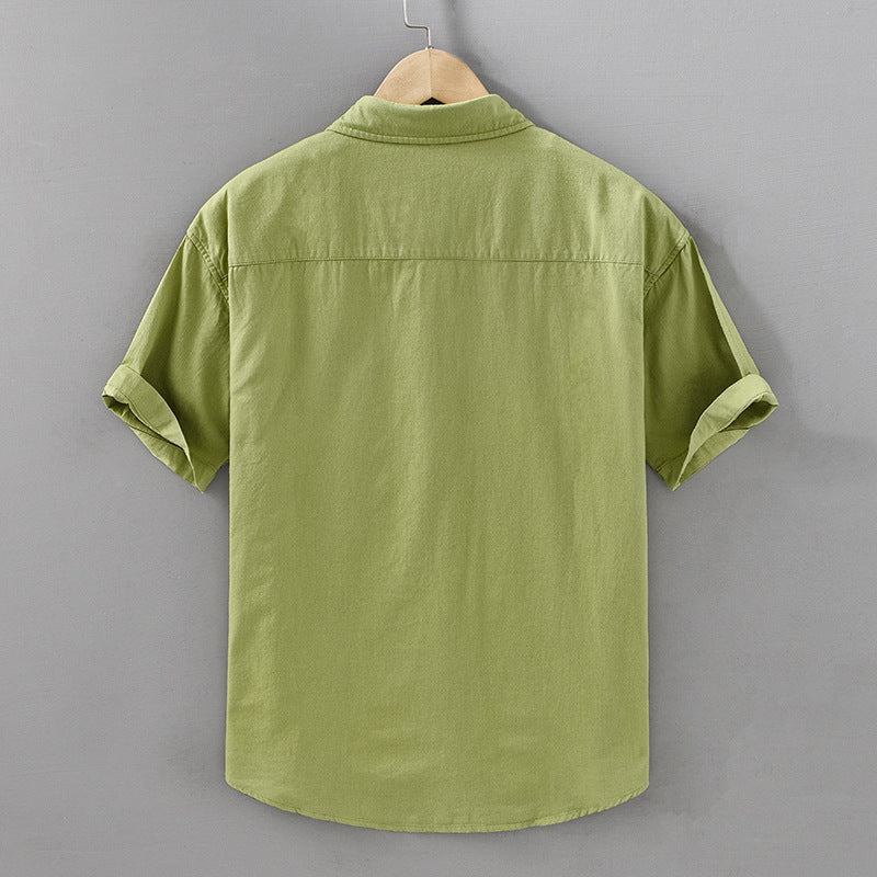 Short-sleeved Cotton Shirt
