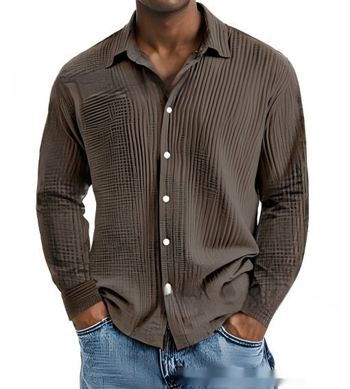 Men's Short-sleeve Lapel Shirt