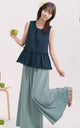 Denim Dreams Ruffled Vest