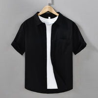 Short-sleeved Cotton Shirt