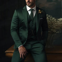 Men's Three-piece Suit Solid Color High Sense