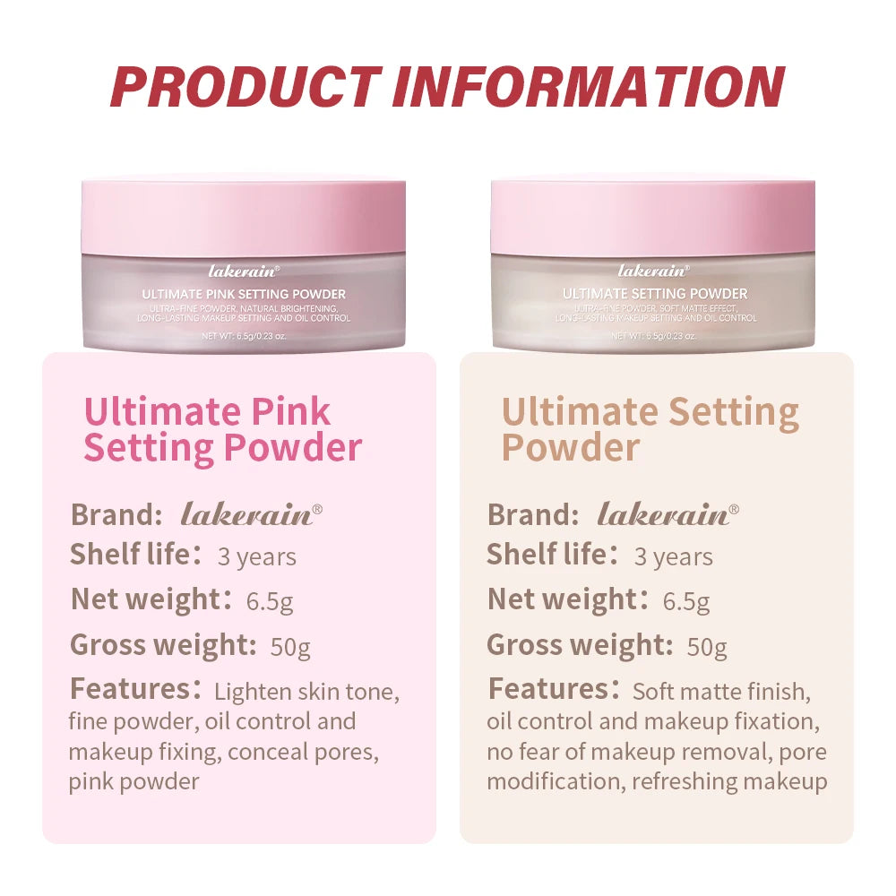Setting Powder long-Lasting Matte Pink