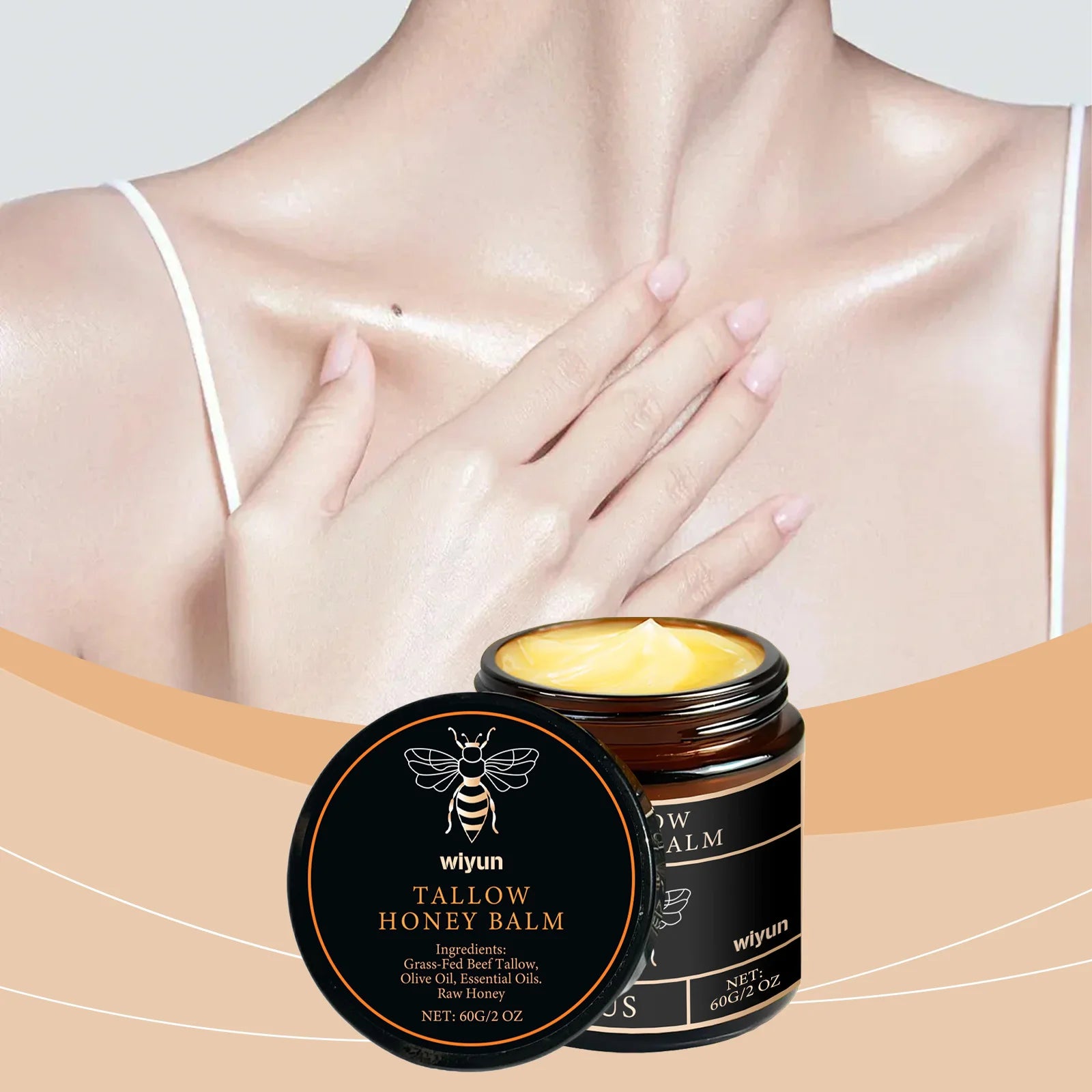 Tallow Honey Cream Glow Hydrating Skin
