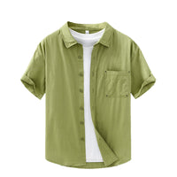 Short-sleeved Cotton Shirt