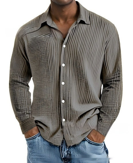 Men's Short-sleeve Lapel Shirt