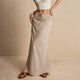 Women's Solid Color Drawstring Elastic Waist Skirt
