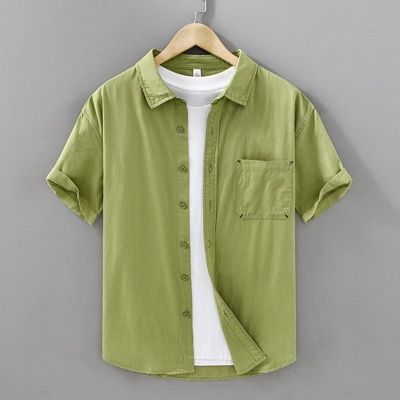 Short-sleeved Cotton Shirt