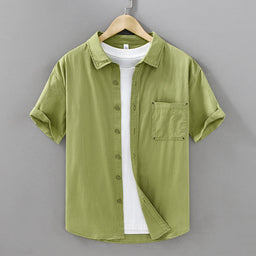 Short-sleeved Cotton Shirt