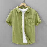 Short-sleeved Cotton Shirt